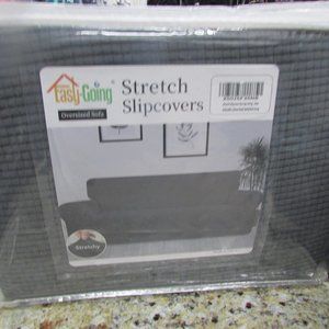 New, EASY GOING strech slipcovers couch sofa cover dark gray